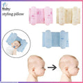 Baby Head Pillow Cotton Pink Blue Cream 3 Section
