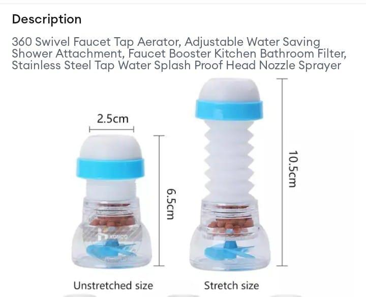 360 Swivel Faucet Aerator Water Saving Multicolor