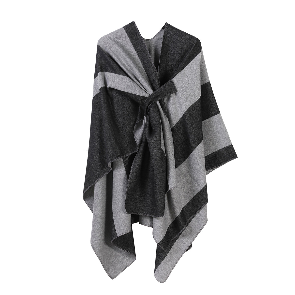Jiangnan Watertown Knitted Shawl High-end Ethnic Style Cloak Western Sichuan Yunnan Travel Wear Imitation Cashmere Cape Women