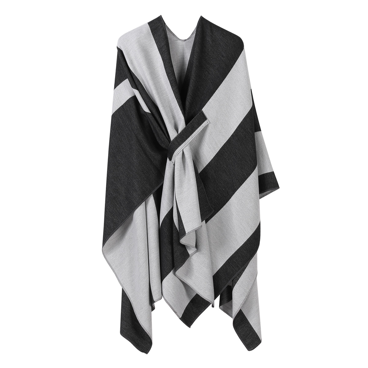 Jiangnan Watertown Knitted Shawl High-end Ethnic Style Cloak Western Sichuan Yunnan Travel Wear Imitation Cashmere Cape Women