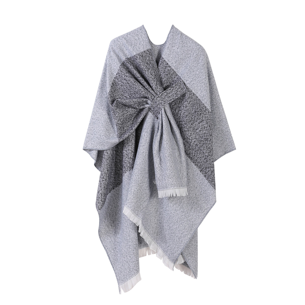 Jiangnan Watertown Knitted Shawl High-end Ethnic Style Cloak Western Sichuan Yunnan Travel Wear Imitation Cashmere Cape Women
