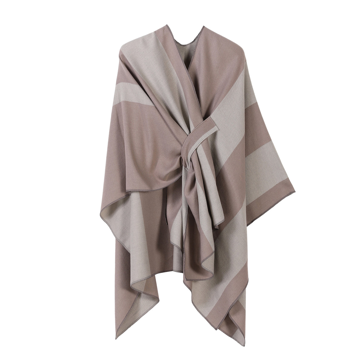 Jiangnan Watertown Knitted Shawl High-end Ethnic Style Cloak Western Sichuan Yunnan Travel Wear Imitation Cashmere Cape Women
