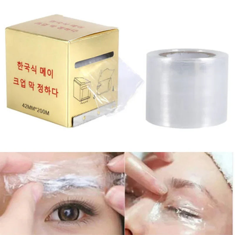 1Roll Tattoo Film Wrap Microbading Plastic Preservative Clear Cover 42mm*200m Disposable Eyebrow Lips Body Tattoo Supplies