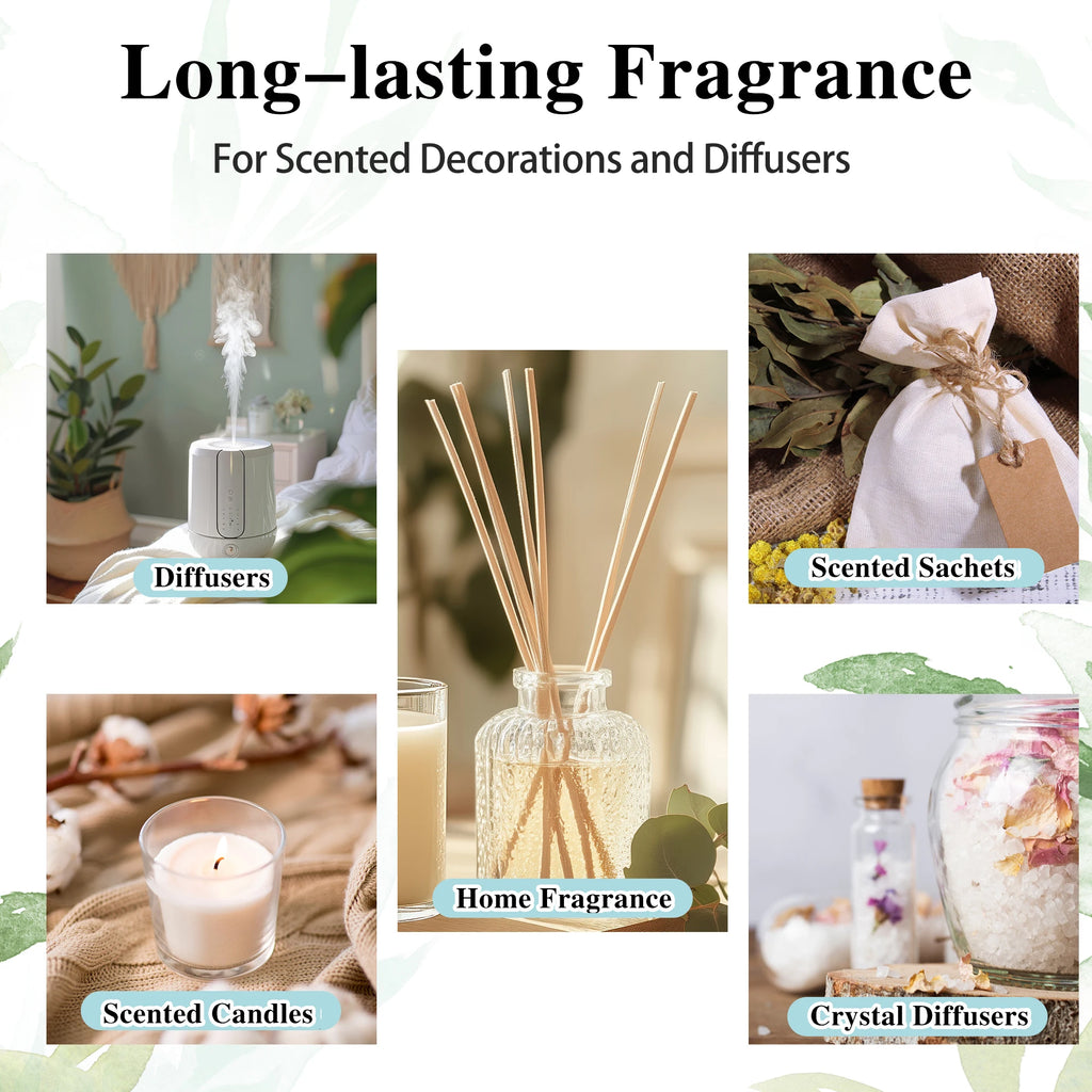 20pcs Kits Gift Box Essential Oil for Diffuser Pure Natural Plant Extract Frankincense Vanilla Lemon Mint Jasmine Tea Tree Oil